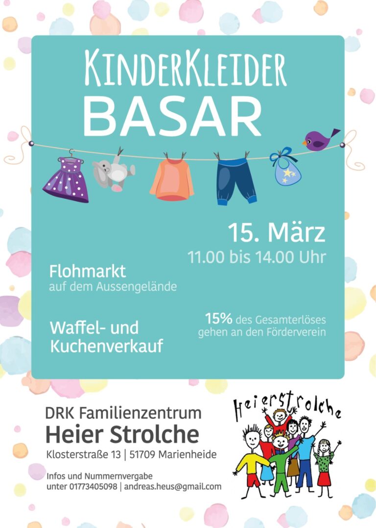 Kinderkleider-Basar mit Flohmarkt – 15. März